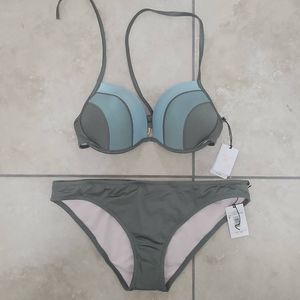 Shade & Shore green bikini